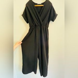 Black Capri Romper